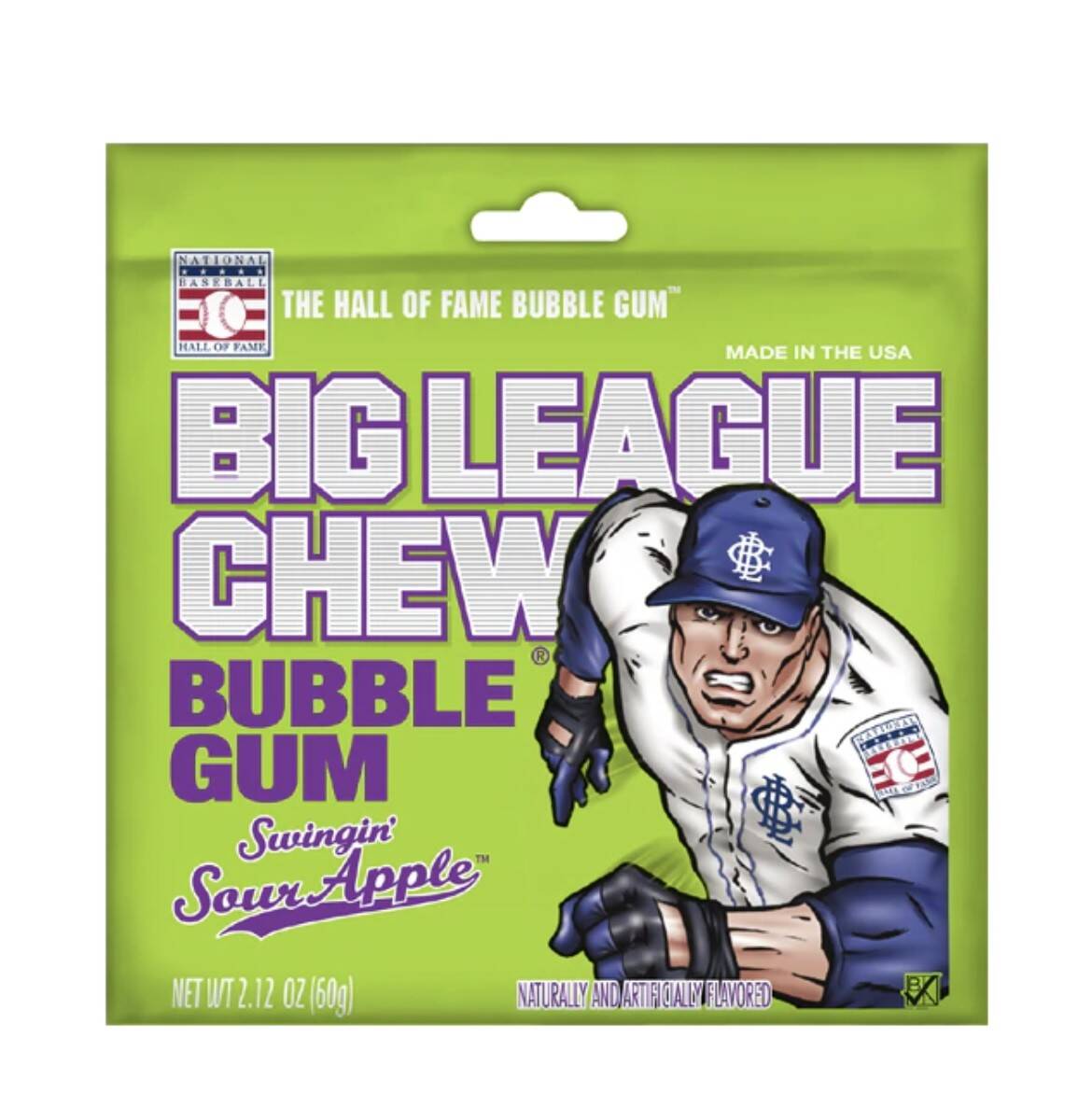BIG LEAGUE CHEW Bubble Gum Green Apple Boutique Q4 Big league chew bubble gum green apple boutique q4