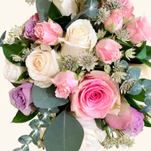 Bouquet de mariée Charlotte sur fond ivoire