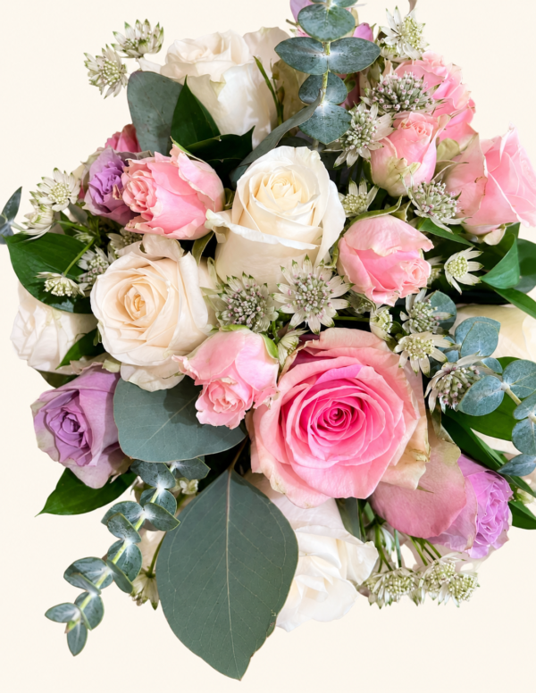 Bouquet de mariée Charlotte sur fond ivoire