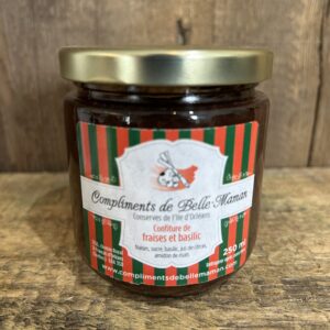 Confiture fraises et basilic 250ML