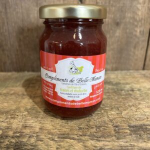 Confiture fraises et rhubarbe 125ML