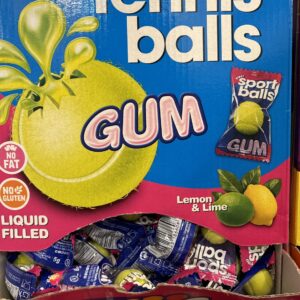 Gum tennis balls