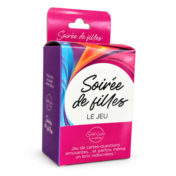 Jeu de cartes Soirée de filles de Chantal Lacroix sur fond blanc
