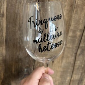 Verre à vin avec pied trinquons