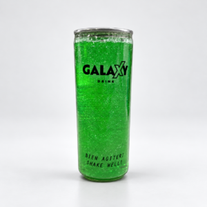 Galaxy Drink melon litchi 330 ml sur fond pâle
