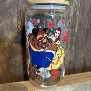 Verre en vitre de la Belle et la Bête