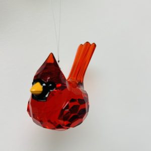 Cardinal en acrylique