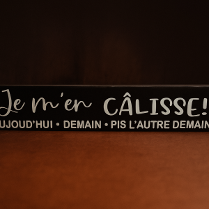 Affiche je m’en câlisse!