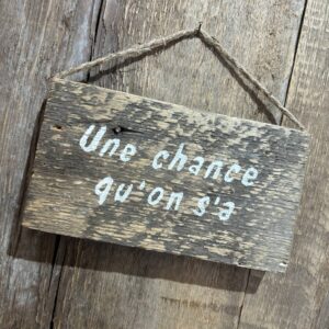 Affiche une chance qu’on s’a