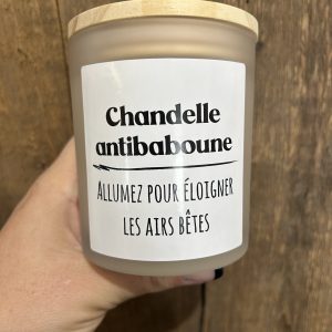 Chandelle avec message