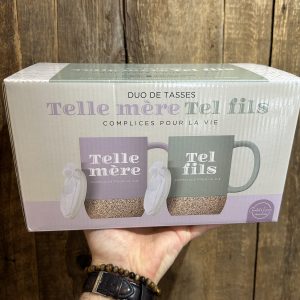 Duo de tasses telle mère et tel fils 2x 440ml