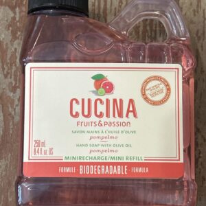 FRUIT&PASSION Cucina Mini Recharge Savon à mains à l’huile d’olive Pompelmo 250mL