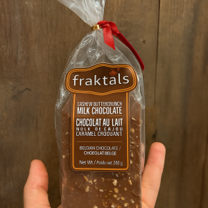 Chocolat au lait belge 200g noix de cajou caramel croquant