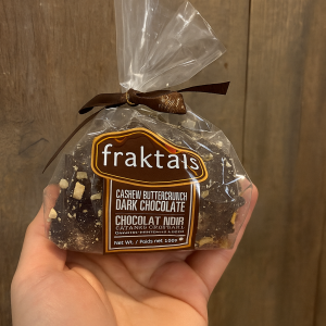 Chocolat noir noix de cajou caramel croquant 100g