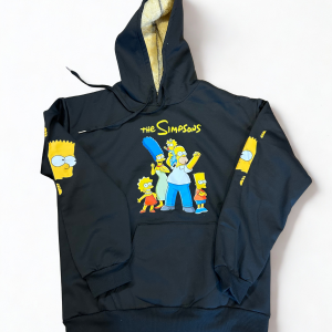 Les Simpsons noir, grandeur Médium, hoodie
