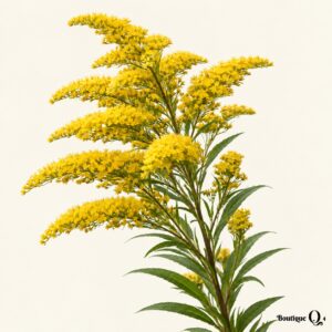 Solidago jaune sur fond ivoire — Boutique Q4