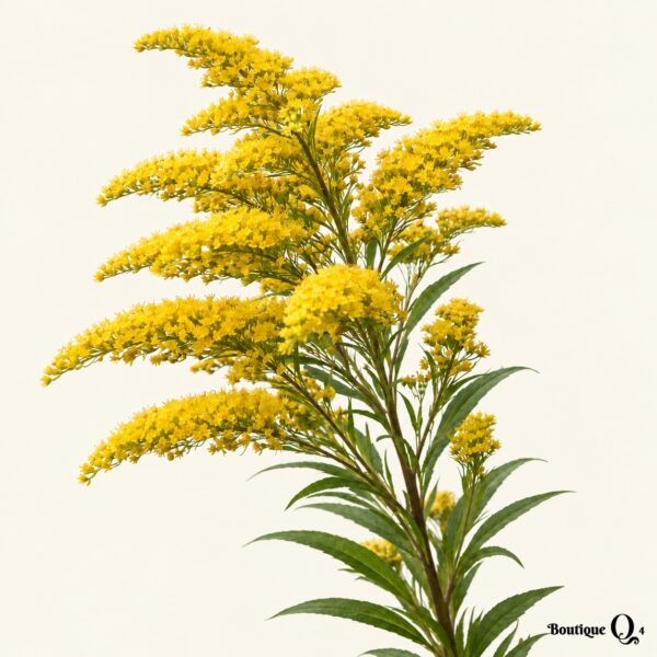 Solidago jaune sur fond ivoire — Boutique Q4