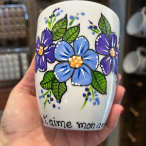 Tasse fleurs les créations Dézo