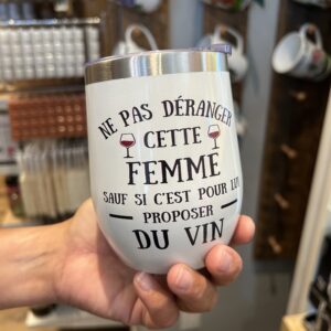 Verre isotherme - Pas déranger cette femme