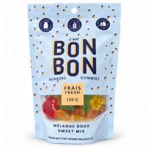 Sachet de bonbons Mélange doux sur fond blanc