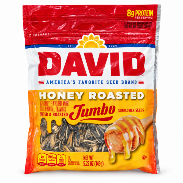 David Jumbo Honey Roasted — graines de tournesol, 149 g