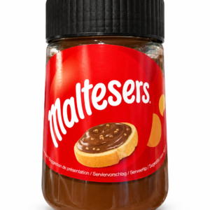 Pot de tartinade Maltesers sur fond blanc