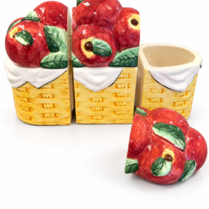 Ensemble de 3 pots vintage